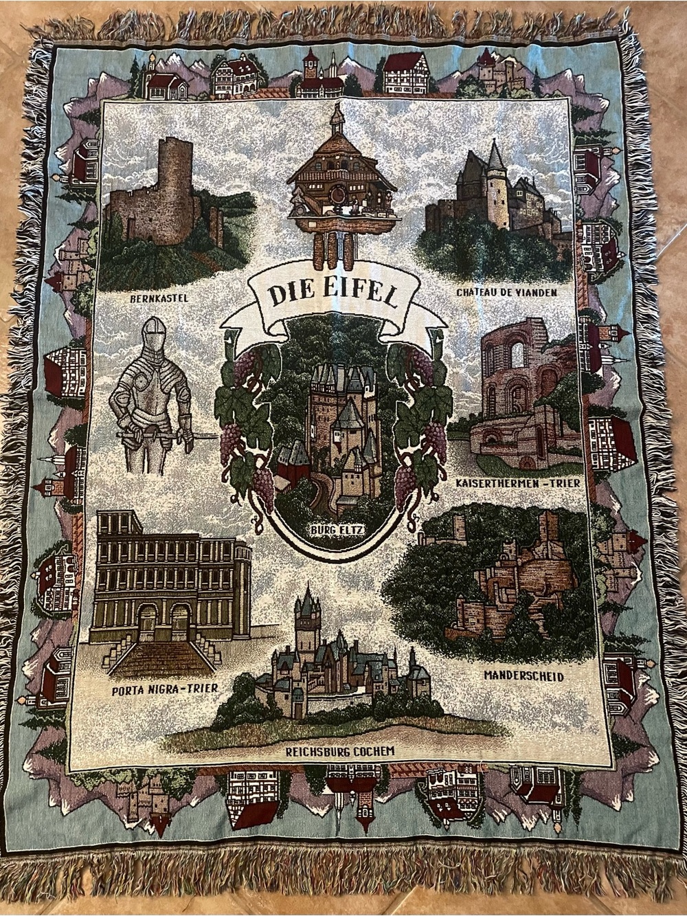 Die Eifel Tapestry Wall Hanging - Multicolor